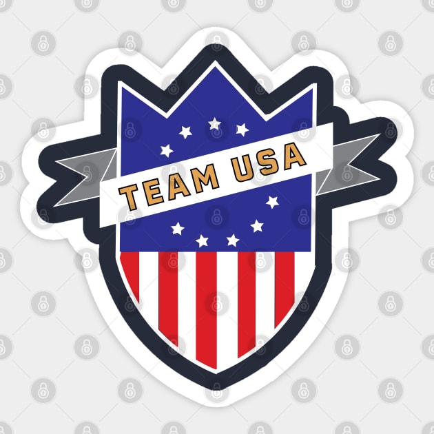 Team USA Sticker by MAS Design Co